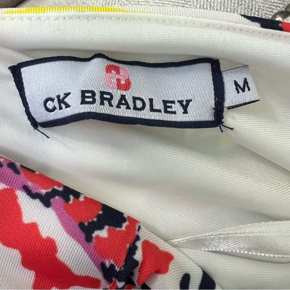 CK BRADLEY Mock Neck Halter Maxi Dress Puma Cat Floral Print tropical vibrant - Picture 8 of 16